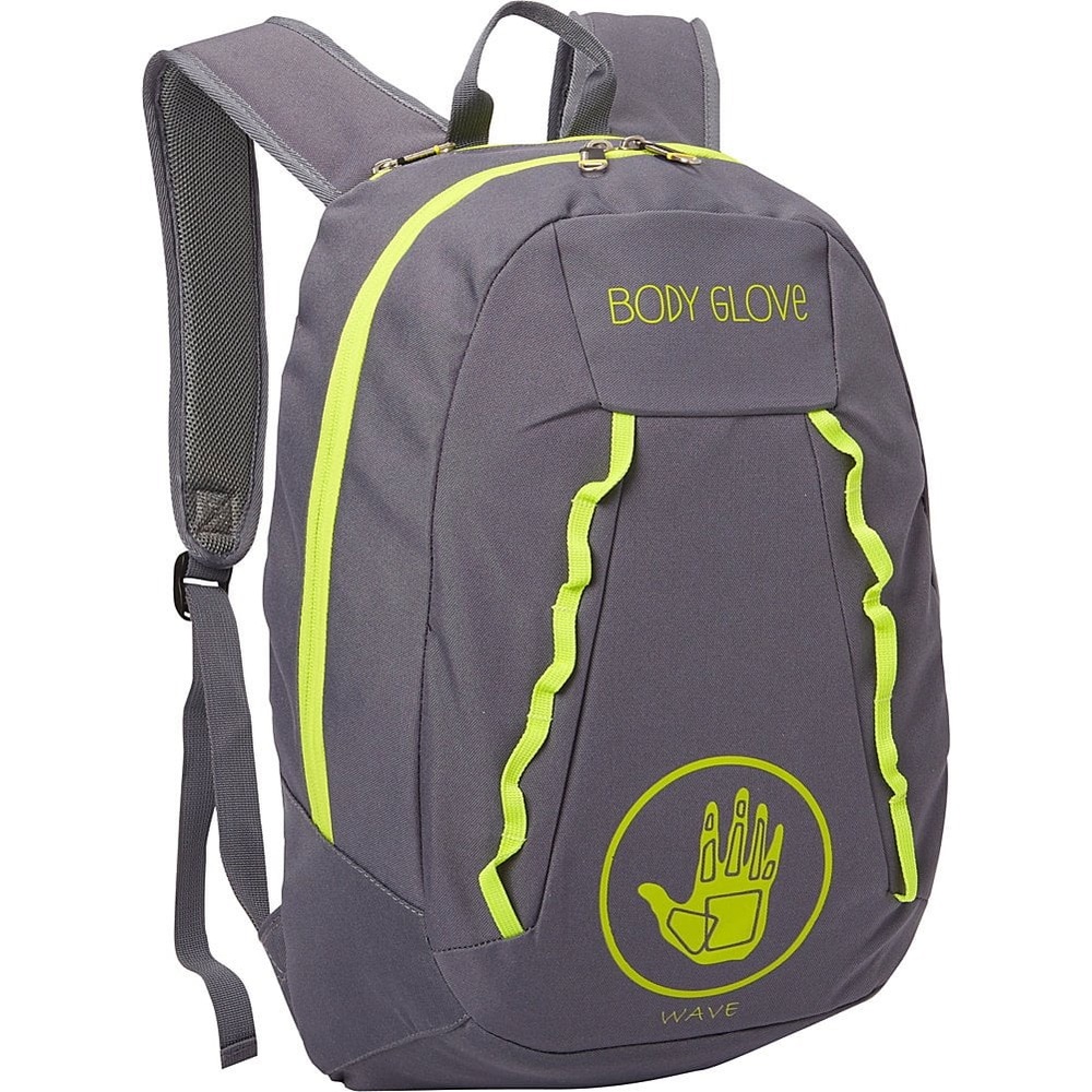 Body Glove Gray Backpack with Neon Accents 19”